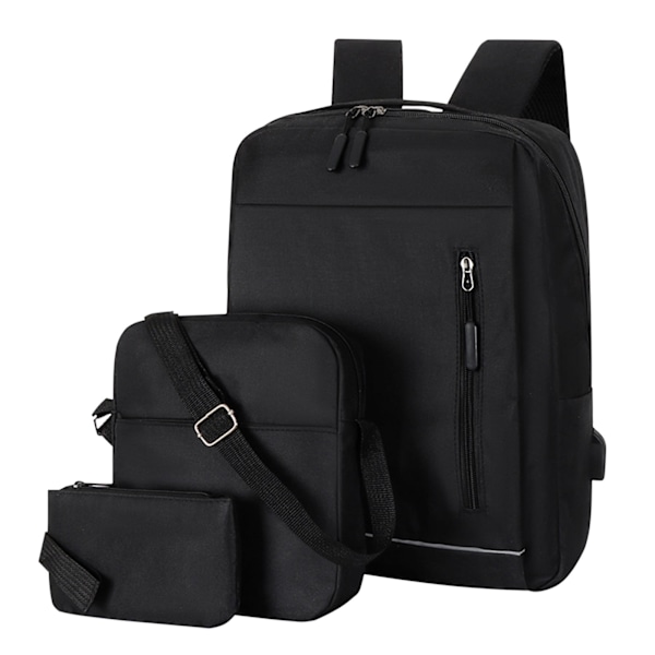 Laptop Taske Stor Vandafvisende Business Carry On Rygsæk Sort
