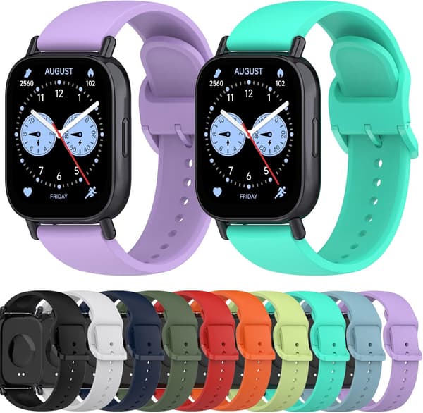 Stropp for Redmi Watch 5 Lite, ensfarget silikonstropp (grå)
