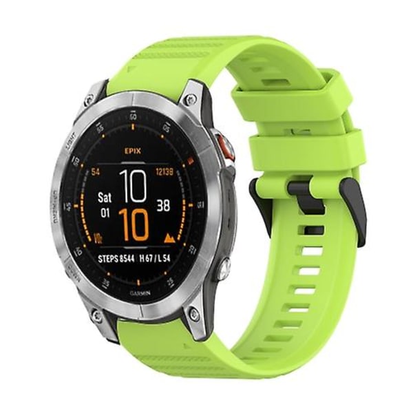 Garmin Epix Gen 2 22 mm vaakasuora rakenne watch irrotustyökalulla Lime Green
