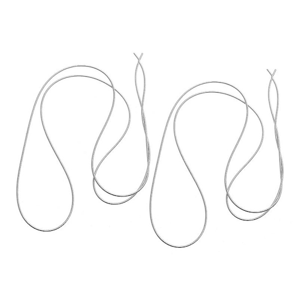 2 strips smykketråd Bendy Wire kan kuttes ved hjelp av smykkefremstillingsdekor Silver