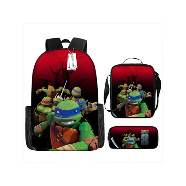 Teenage Mutant Ninja Turtles Ryggsäck Tredelad Set7