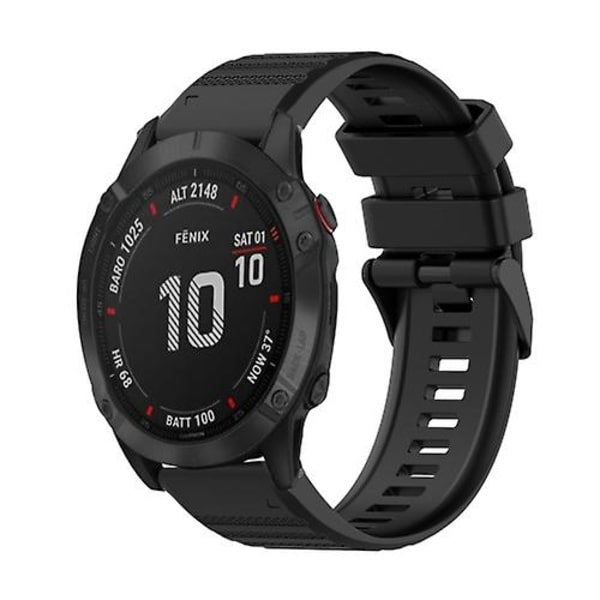 Garmin Fenix ​​6 Pro Gps 22mm vaakasuora rakenne watch ranneke irrotustyökalulla Black