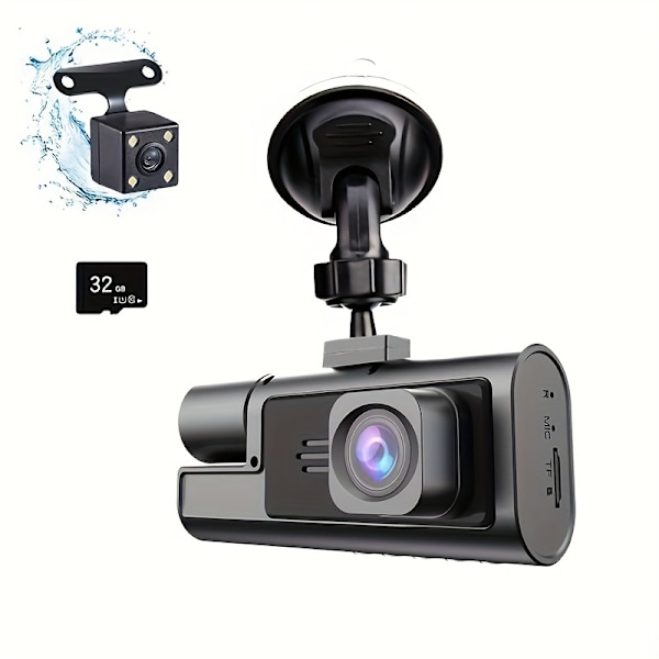 Camrea Bil Färdskrivare 1080P HD Bilkamera System Infraröd Mörkerseende 480P Instrumentbräda Kameror