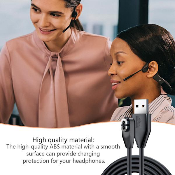 Oplader til Aftershokz Shokz As800 Hovedtelefoner Opladerkabel