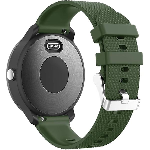 Vivoactive 3 watch , 20 mm silikonirannekkeet Garmin Vivoactive 3:lle/forerunner 645 Music-7pack Army Green