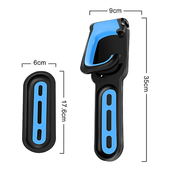 Fällbar vertikal cykelkrok väggmonterad cykelställ Black blue