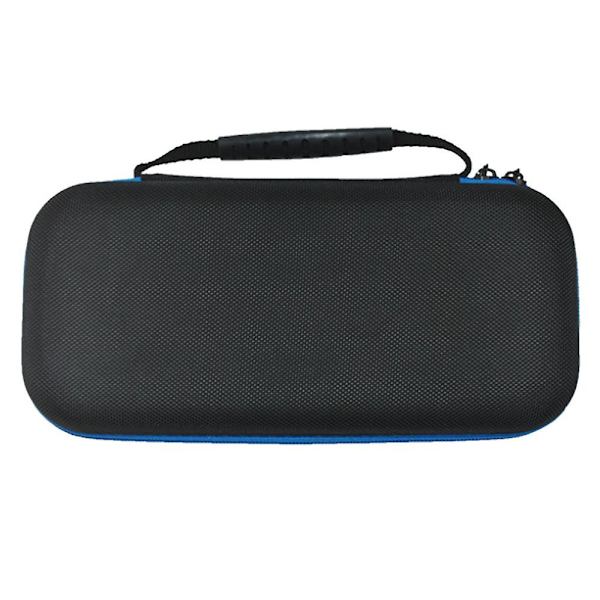 Fyrhörnsskyddsväska för spelmaskin Förvaringsväska Skyddande hårt skal Resväska Bärväska För Gamepad Switch Konsoltillbehör Blue zipper