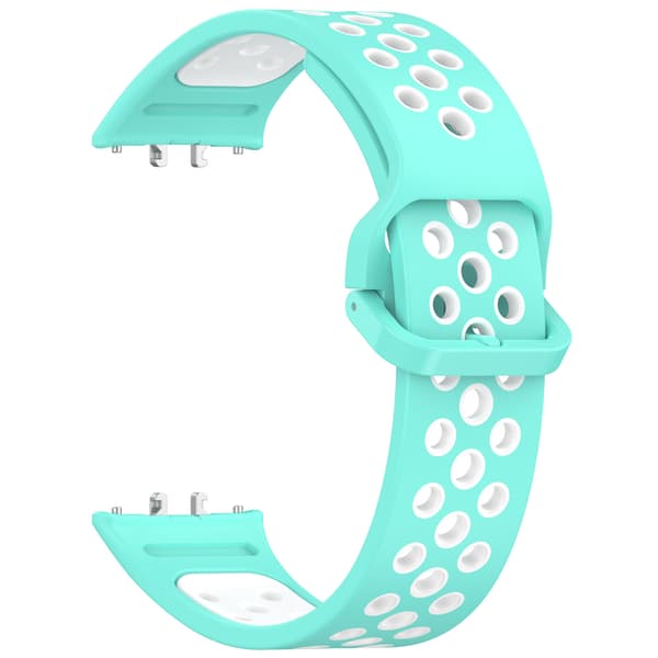 Stropp for Samsung Galaxy Fit 3 R390 Tofarget silikonstropp (grønn Hvit)
