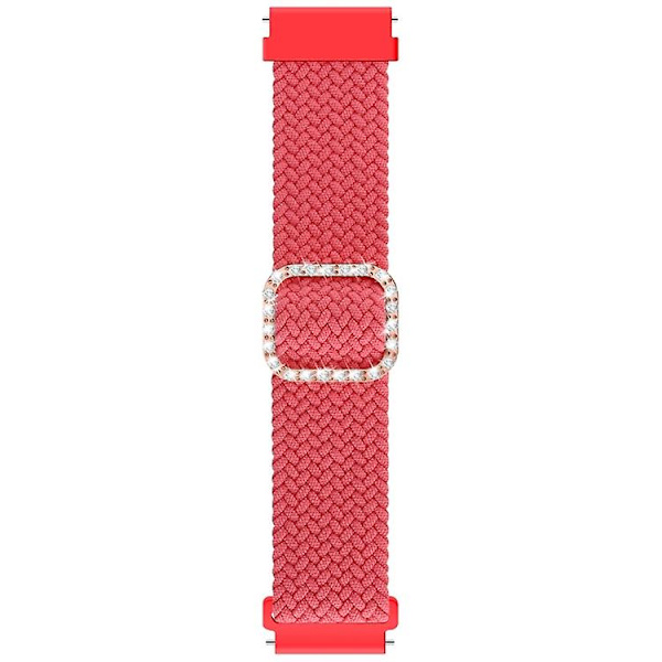 Garmin Venu 2 / samsung Gear S3 / xiaomi Haylou Rs3 22 mm universal säädettävä punottu elastinen watch Pink