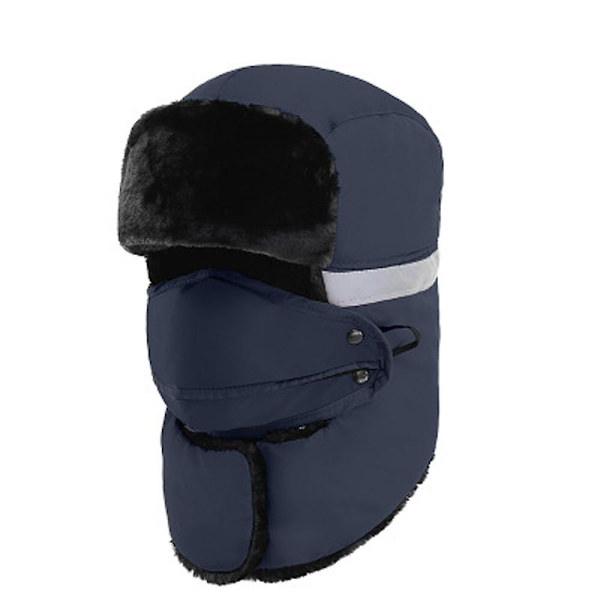 Bomberhattar Vinter Män Varm Ryssmössa Med Öronlapp Trapper Cap Öronlapp Rose Red