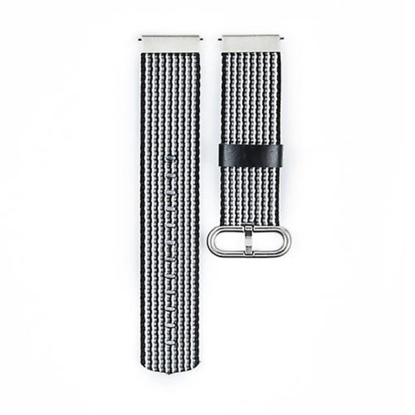 For Garmin Vivoactive 3 Nylon klokkerem med spenne Black