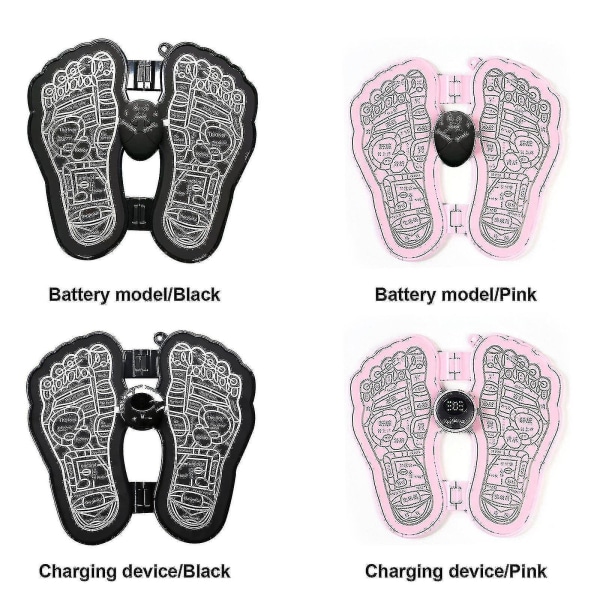 Ems Bioelektrisk A Oints Massager Mat Fotmuskelstimulator A Oint Mat Forbedre Sirkulasjon Lindre Smerte Fotmassasjer Pink