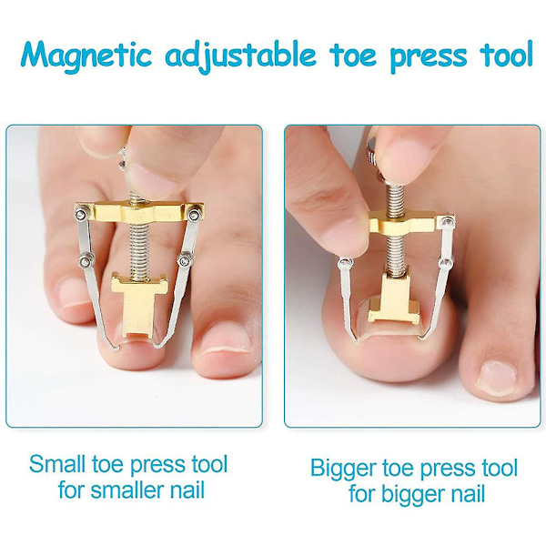 Ingrodd tånagel Corrector Lifter Tool Pedikyr Tånagel Fot Nagelvård Gold