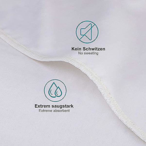 Madrasbeskytter 200x220 Cm Molton 100% Bomuld. Åndbar. Komfortabel