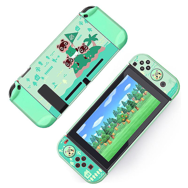 Skyddsskal för Nintendo Switch Animal Crossing Hard Case Cover Shell Controller Case För Nintendo Switch Tillbehör green
