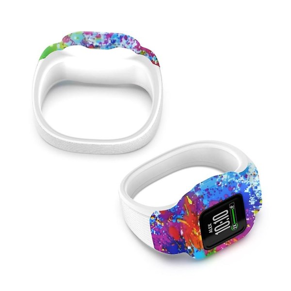 För Garmin Vivofit Jr3 utan spänne med watch klockband Painted