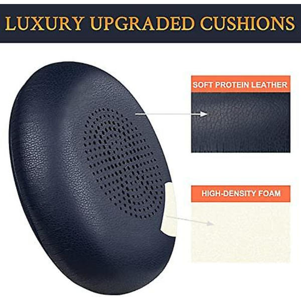 Udskiftning af ørepuder til Jabra Evolve2 65 (65ms 65uc Usb)/evolve2 40 (40uc 40ms Usb)/elite 45h trådløst on-ear headset Navy Blue