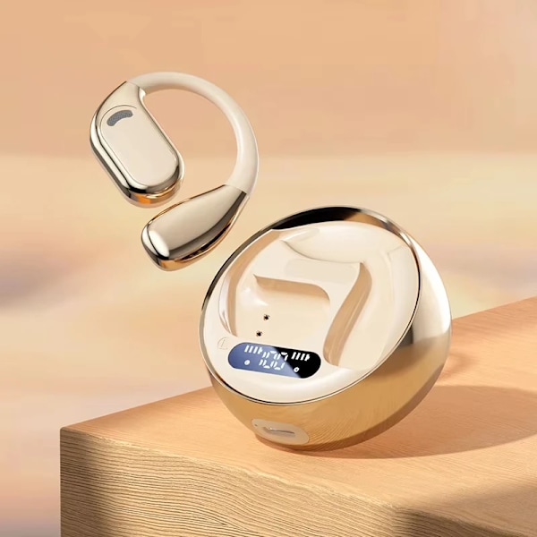 Sann trådlösa Bluetooth-hörlurar M76 Vattentäta Bluetooth 5.4 med mikrofonkrok Passar för Android IOS