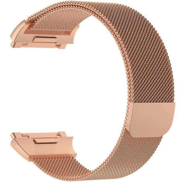 Til Fitbit Ionic Milanese urbånd, lille størrelse: 20,6 x 2,2 cm Rose Gold