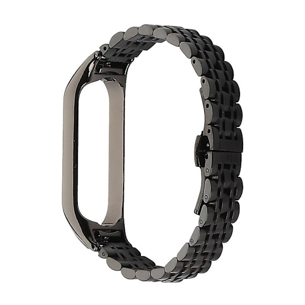 Hihna metalli ruostumaton teräs Mi Band 6 Xiaomi Mi Band 7 6 5 hihnan kanssa yhteensopiva ranneke Ranneke Mi Band 5 4 3 tarvikkeet Black 2 For Mi band 7