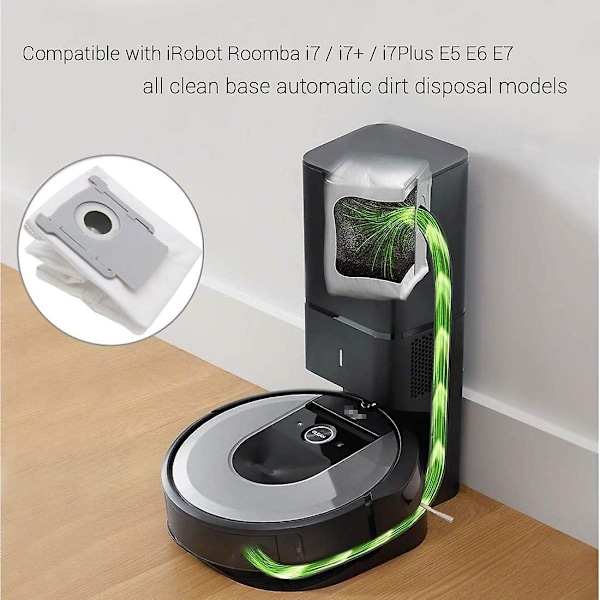Støvposer til iRobot Roomba i7/E5/E6 støvsuger 8-pakning
