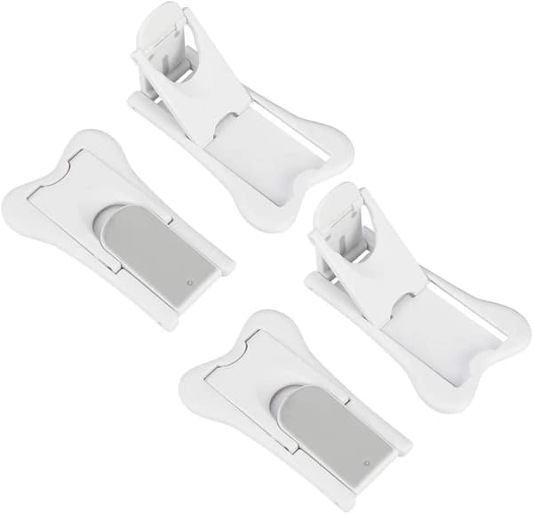 Multifunktionellt Babysäkerhetslås för Skjutdörrar av Glas 4-pack