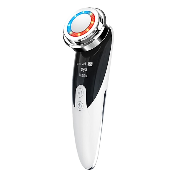 Ansigtsmassager Hudforyngelse Radio Mesoterapi LED Ansigtsløftning Skønhedsvibration Rynkefjernelse Anti-aging White
