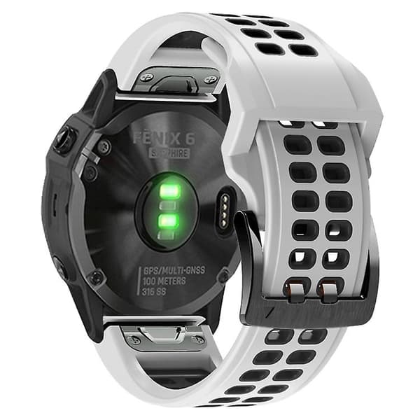 Garmin Fenix ​​6 Quick Release Double Row watch White Black
