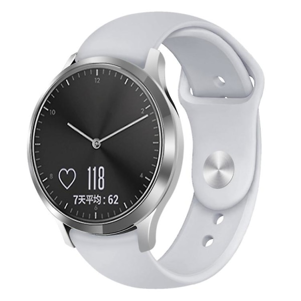 Garmin Vivoactive 3 / Vivomove Hr Solid Color Reverse Solki watch Light Gray