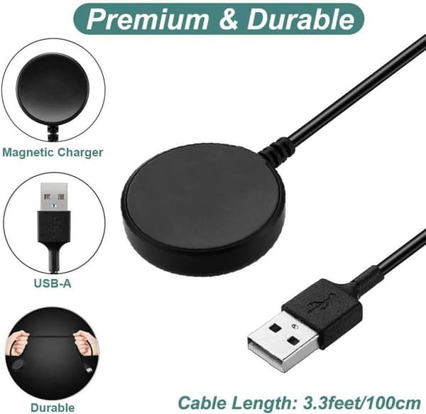 Oplader til Samsung Galaxy Watch 4/4 Classic/3/Active 2/Active, Dock Stand Kompatibel med Galaxy Watch 6/5/4//3/Active 2/Active