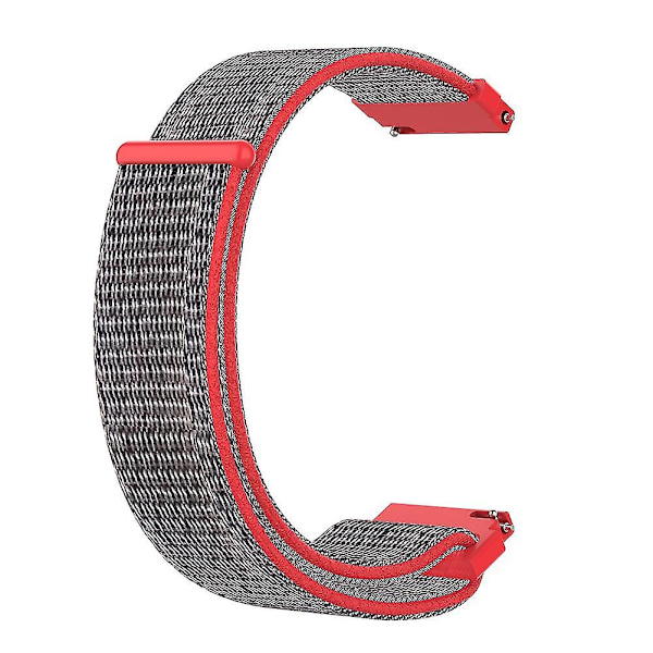 Watch för 18 mm nylon klocka med andningsförmåga för F-ossil Gen 4 Red Blue