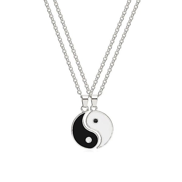 Taichi riipus kaulakoru Yin Yang Couples Matching metalliseos muotikorut