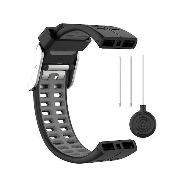 Alloyseed Silikone Erstatningsarmbåndsurrem til Polar V800 Smart Armbånd Med Værktøj Smart Urrem Til Mænd Kvinder Black grey