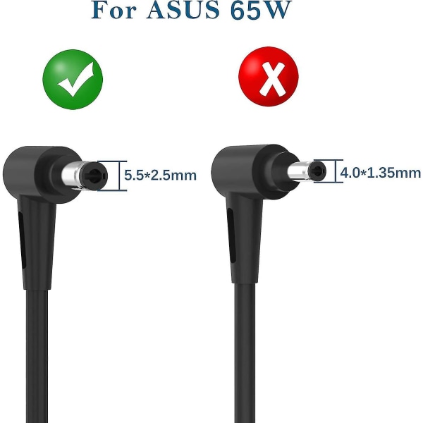 65w Asus bærbar lader for Asus X551 X551m X751 X751m X751l X751sa X550 X550la