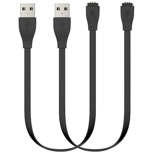 Laddare för Fitbit Charge/Force (ej för Charge HR), ersättningskabel för USB-laddning (2-pack)