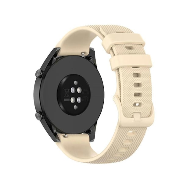 20 mm silikonrem, hurtigutløsning, beige til din Huawei Watch Gt 2 42mm/gt 3 42mm