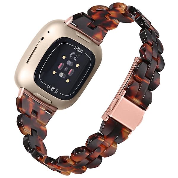 Til Fitbit Versa 4 / Sense 2 Universal Rhombus Resin Watch Band Hawksbill