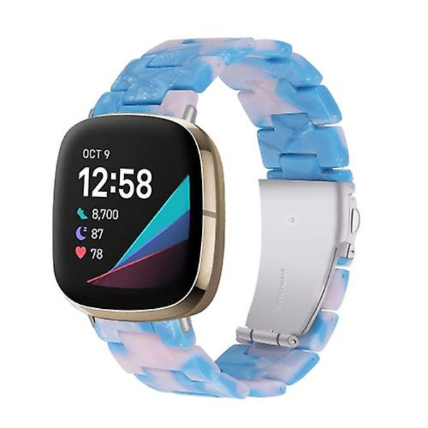 Fitbit Versa 3 / Sense Universal Resin watch Blue Pink