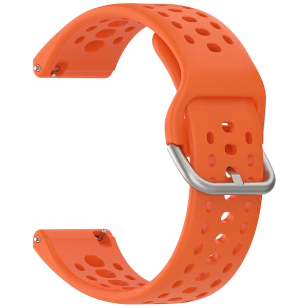 Rem til Amazfit Bip 6 22mm Åndbar silikonerem (orange)