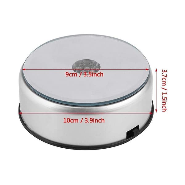 Led lys coaster til glasblok stemningslys roterbar base farverig