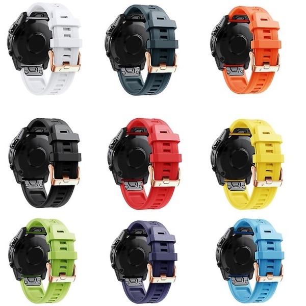 Til Garmin Fenix ​​5s Plus 20 mm silikone urrem Orange