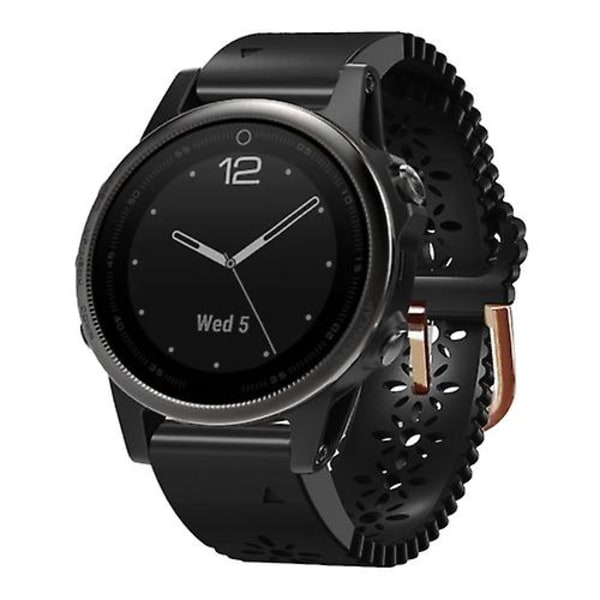 Garmin Fenix ​​5s 20 mm:n naisten watch ja pitsirei'itykselle Black