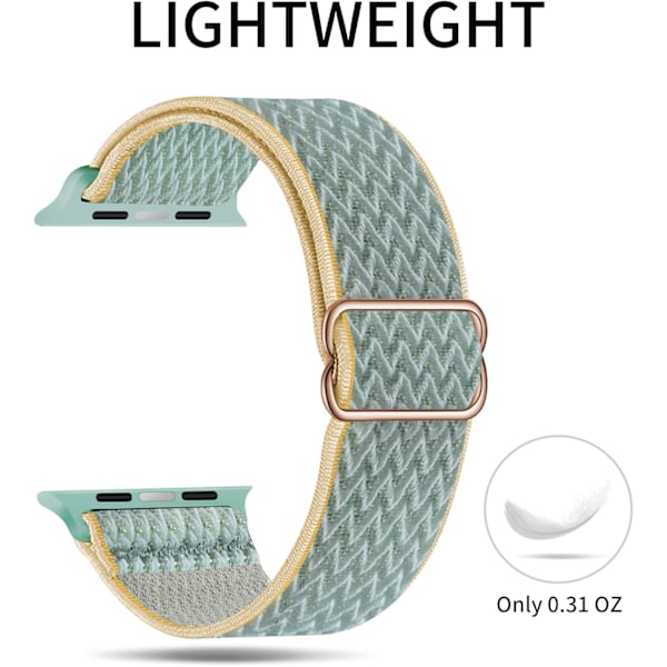 Elastisk Solo Loop-reim kompatibel med Apple Watch-reimer 7 38mm/40mm/41mm