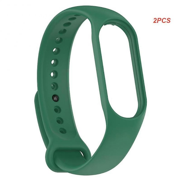 Ny 2/3/5pcs klokkestropp for Xiaomi Mi 7 håndledd silikonarmbånd håndleddsstropper treningsklokkestropp smartwatch-tilbehør 13 2pcs3106
