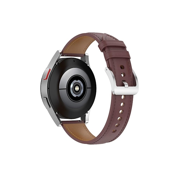 Rem for Garmin Vivomove Style Preget skinnrem i ekte lær, svart