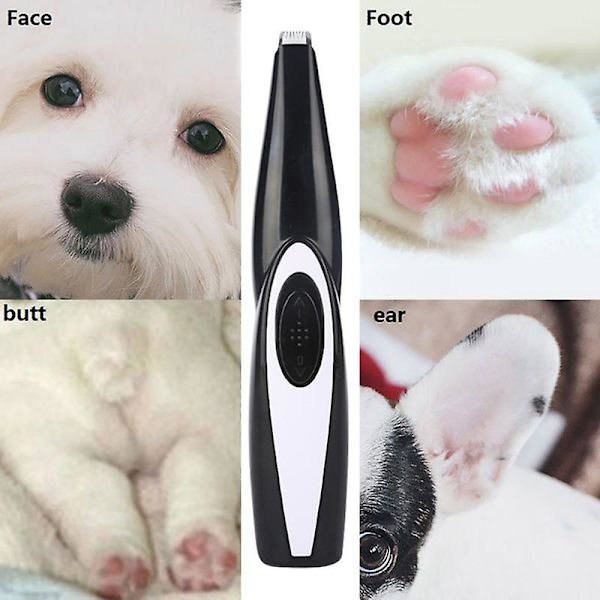 Cat Hund Grooming Tool Klippklippare USB Uppladdningsbar Hundfrisyr Tassrakklippare