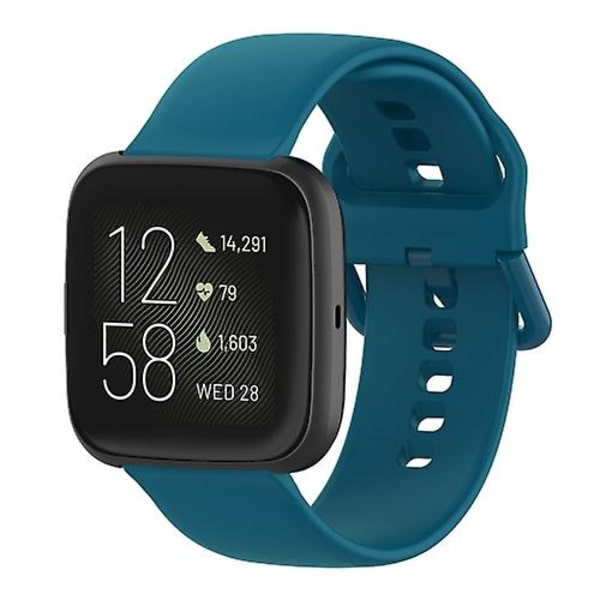 23 mm färgspänne watch för Fitbit Versa 2 / Versa Lite / Blaze Dark Green