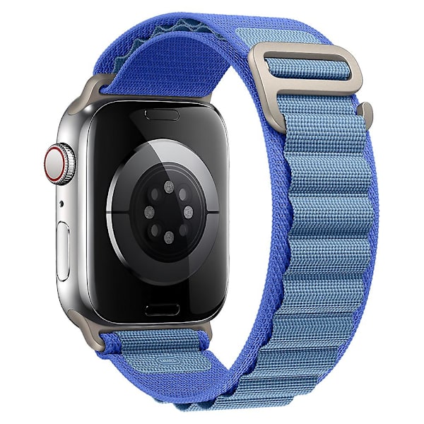 Alpine Loop Rannekoru Apple Watch Ranneke 49mm 44mm 40mm 45mm 41mm 42mm 38mm 38 40 44 45mm Rannekoru Iwatch Ultra Series 7 6 3 Se 8 blue-light blue 42 44 45 49mm