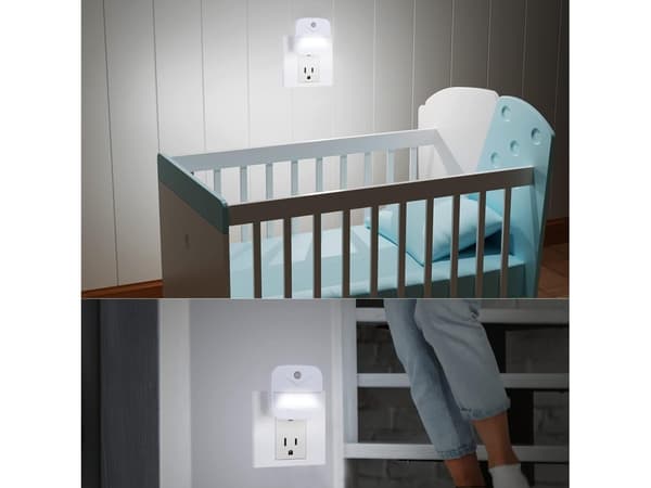 4-pack vägglampor med ljussensor, LED-nattlampor för barn och vuxna