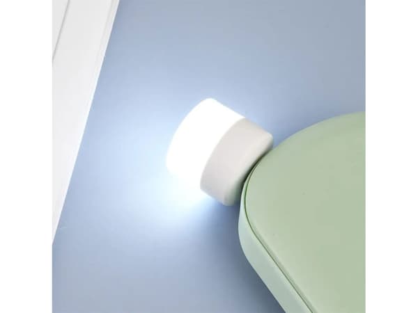 USB-pluggbar Mini LED nattlampe, varm hvit, 4 stk -